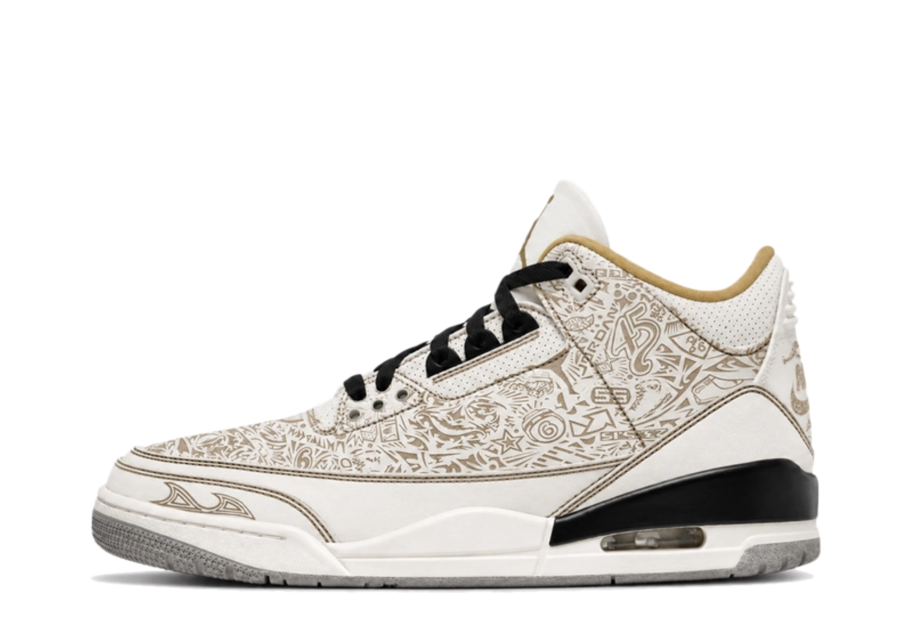 Air Jordan 3 'Laser' (2026) Phantom/University Red/Palomino/Sail sneaker – authenticated on KLEKT