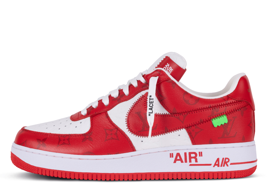 Nike Air Force 1 x Louis Vuitton Low By Virgil Abloh White Red (2022) White/Red sneaker – authenticated on KLEKT