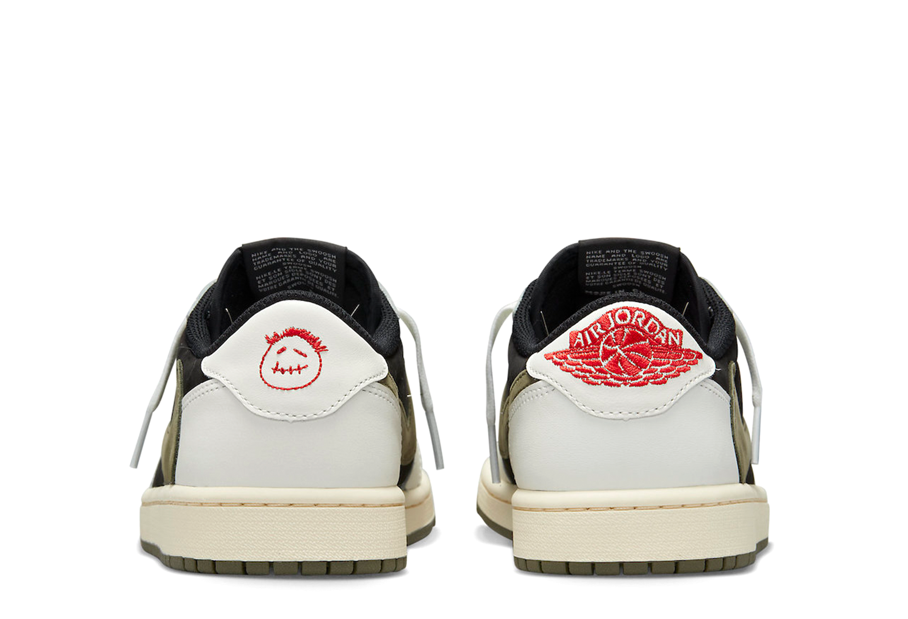 Air Jordan x Travis Scott 1 Low OG SP WMNS 'Olive' (2023) Black/Sail-Olive-White sneaker – authenticated on KLEKT