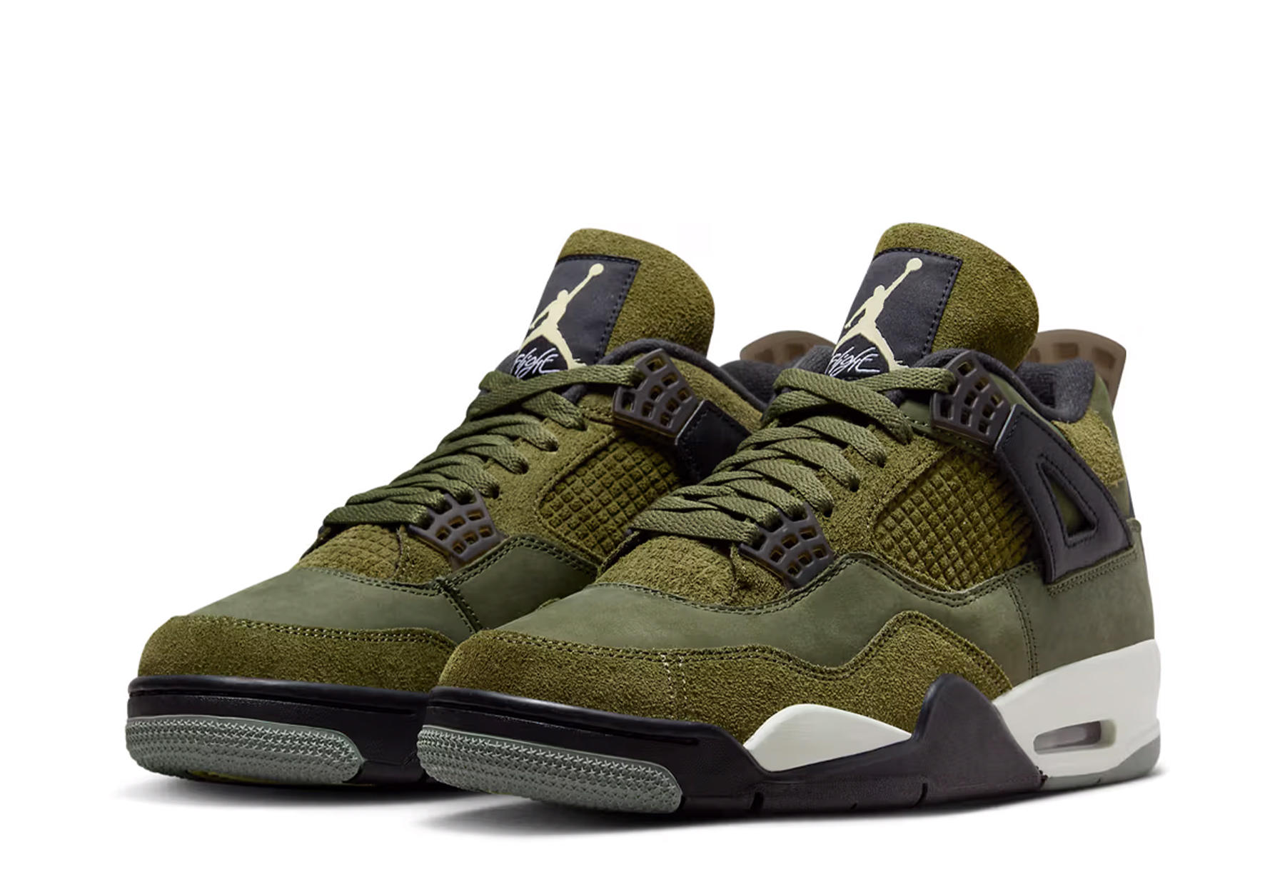 Air Jordan 4 Craft 'Medium Olive' (2023) MEDIUM OLIVE/PALE VANILLA/KHAKI/BLACK/SAIL sneaker – authenticated on KLEKT