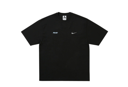 Palace x Nike Font Swoosh T-Shirt 'Black' (SS26) – authenticated on KLEKT