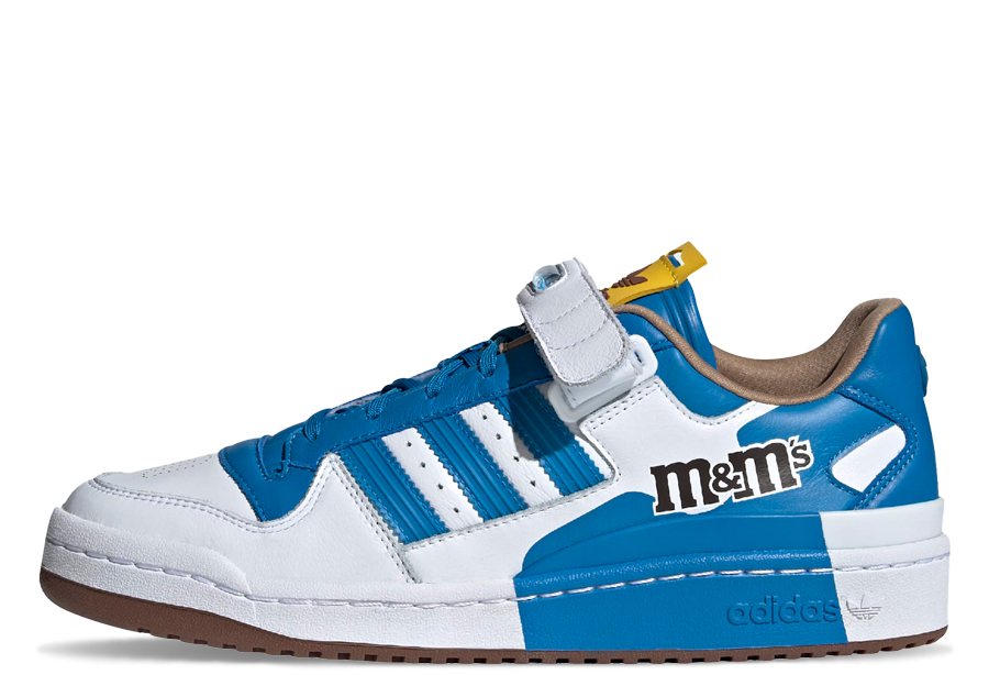 Adidas x M&M Forum Low Blue	(2022) blue/white sneaker – authenticated on KLEKT