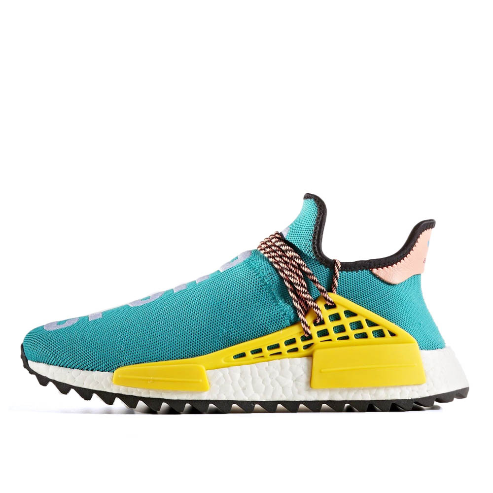 Adidas x Pharrell NMD HU Human Race Trail Sun Glow sneaker – authenticated on KLEKT