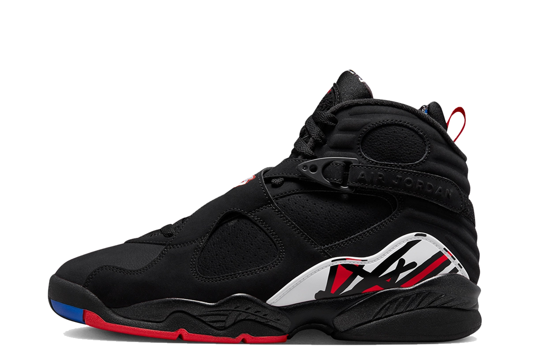 Air Jordan 8 Retro 'Playoffs' (2023) Black/Red/White/Blue sneaker – authenticated on KLEKT