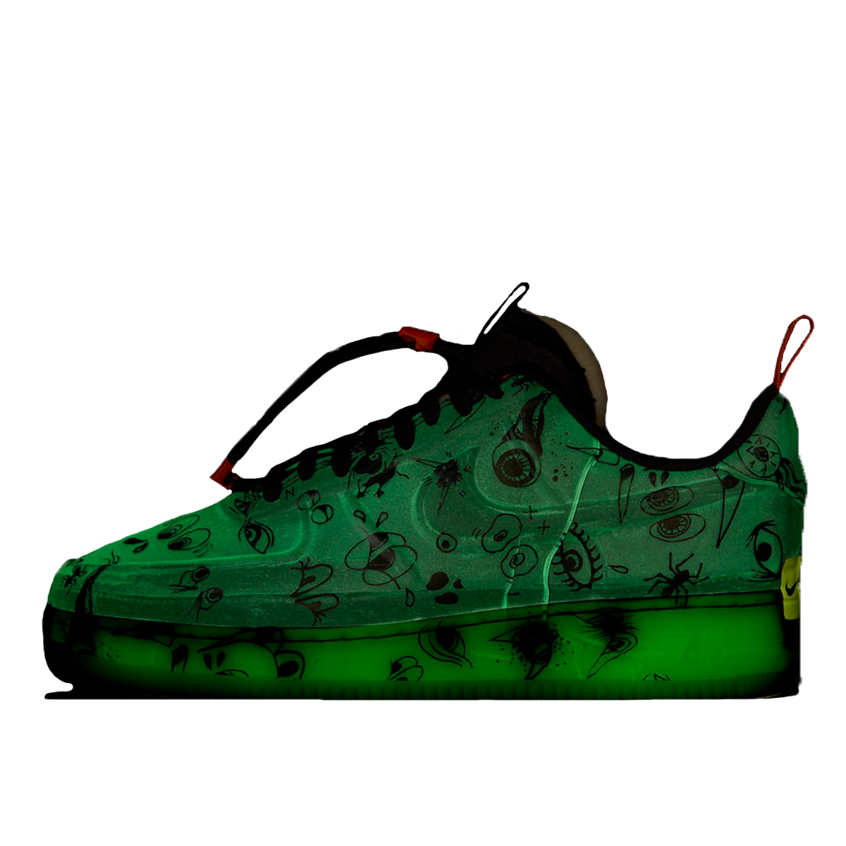 Nike Air Force 1 Experimental 'Halloween' (2021) Black/Black-Starfish-White sneaker – authenticated on KLEKT