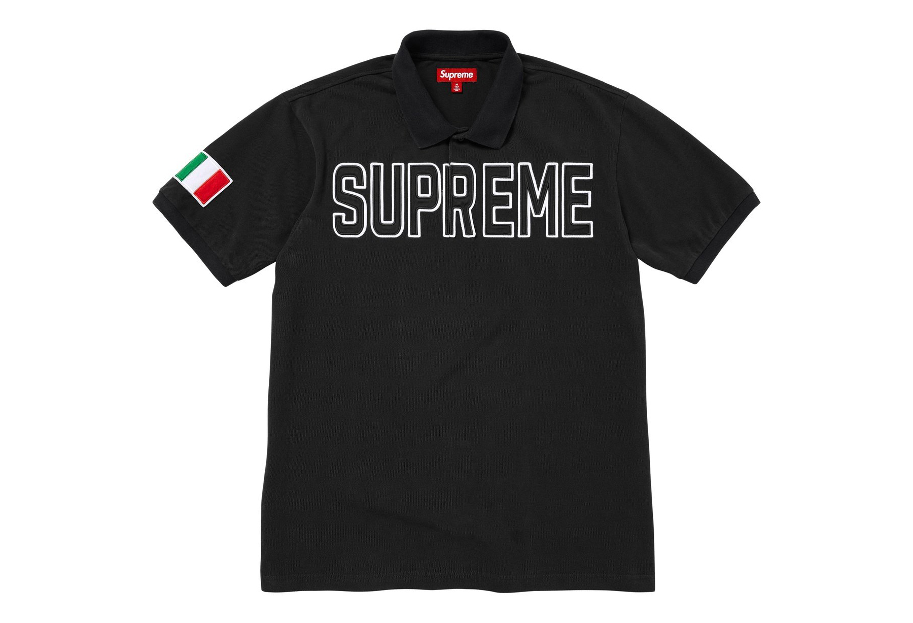 Supreme Twill Appliqué Polo 'Black' (FW25) BLACK sneaker – authenticated on KLEKT