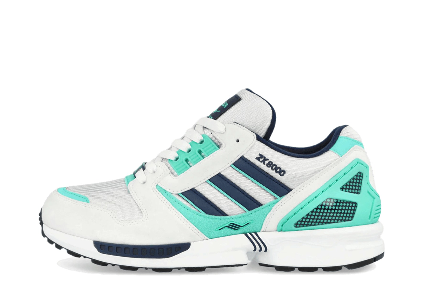 Adidas x Overkill ZX 8000 'Away' (2026) Footwear White / Footwear White / Collegiate Navy sneaker – authenticated on KLEKT