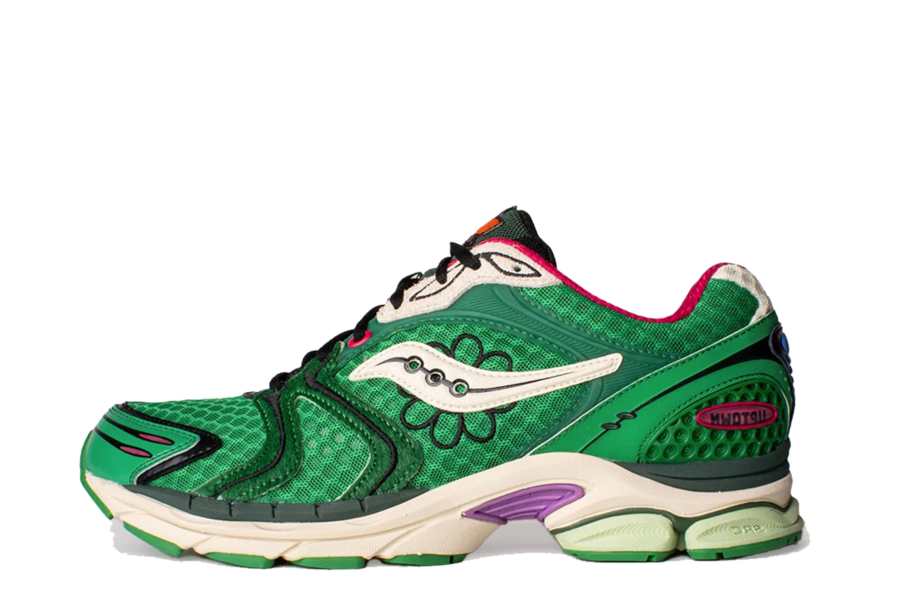 Saucony x Jae Tips Progrid Triumph 4 WMNS ‘Sugar Maple’ - Flowers Grow Uptown Pack (2025) GREEN sneaker – authenticated on KLEKT
