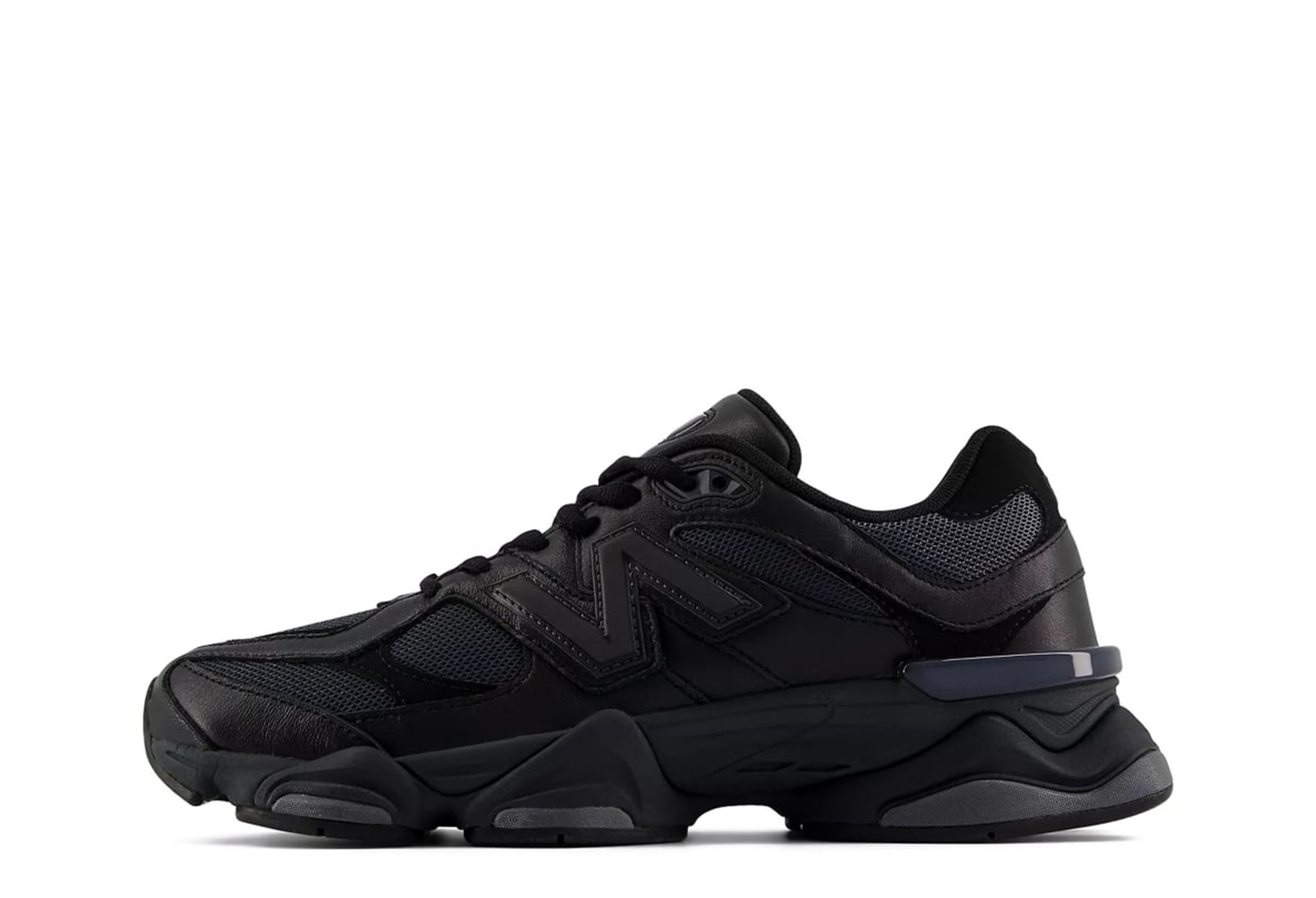 New Balance 9060 'Triple Black Leather' (2023) sneaker – authenticated on KLEKT