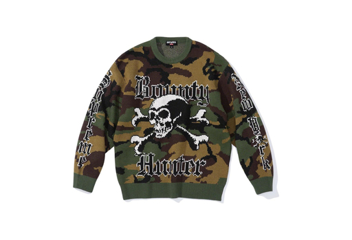 Supreme x Bounty Hunter Sweater Woodland Camo (FW23)