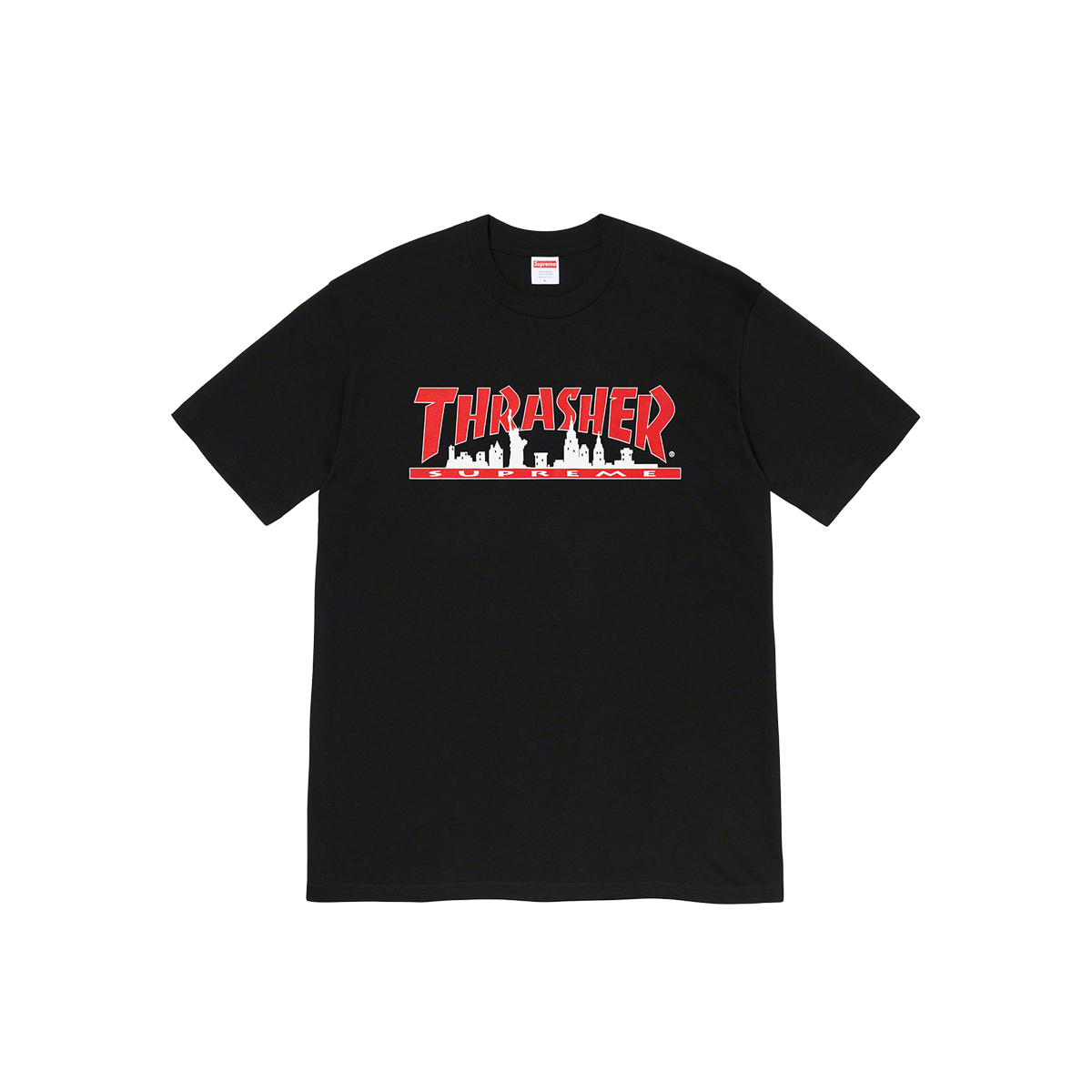 Supreme x Thrasher Skyline Tee Black (FW21) BLACK sneaker – authenticated on KLEKT