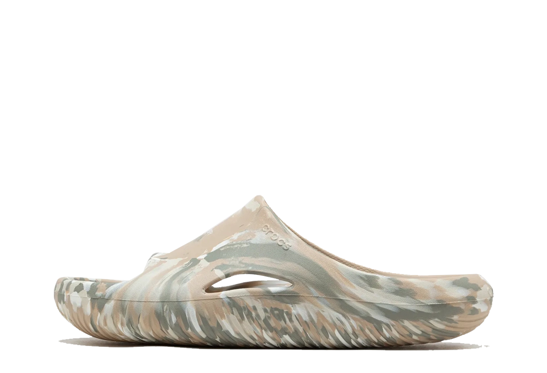 Crocs x Satisfy Mellow Slide 'Marble' (2023) Marble/Green sneaker – authenticated on KLEKT