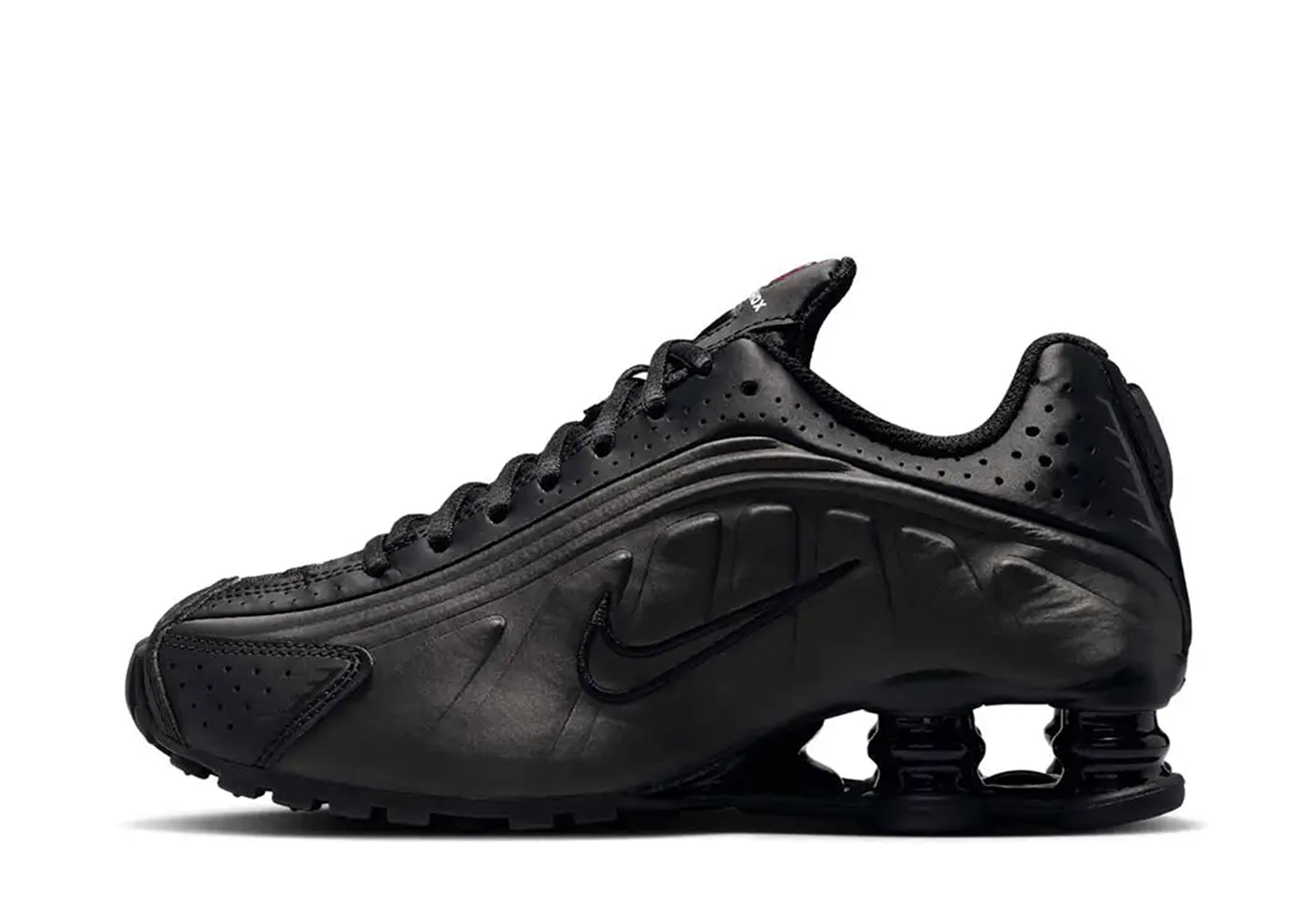 Nike Shox R4 GS 'Black Bright Crimson' (2025) BLACK sneaker – authenticated on KLEKT