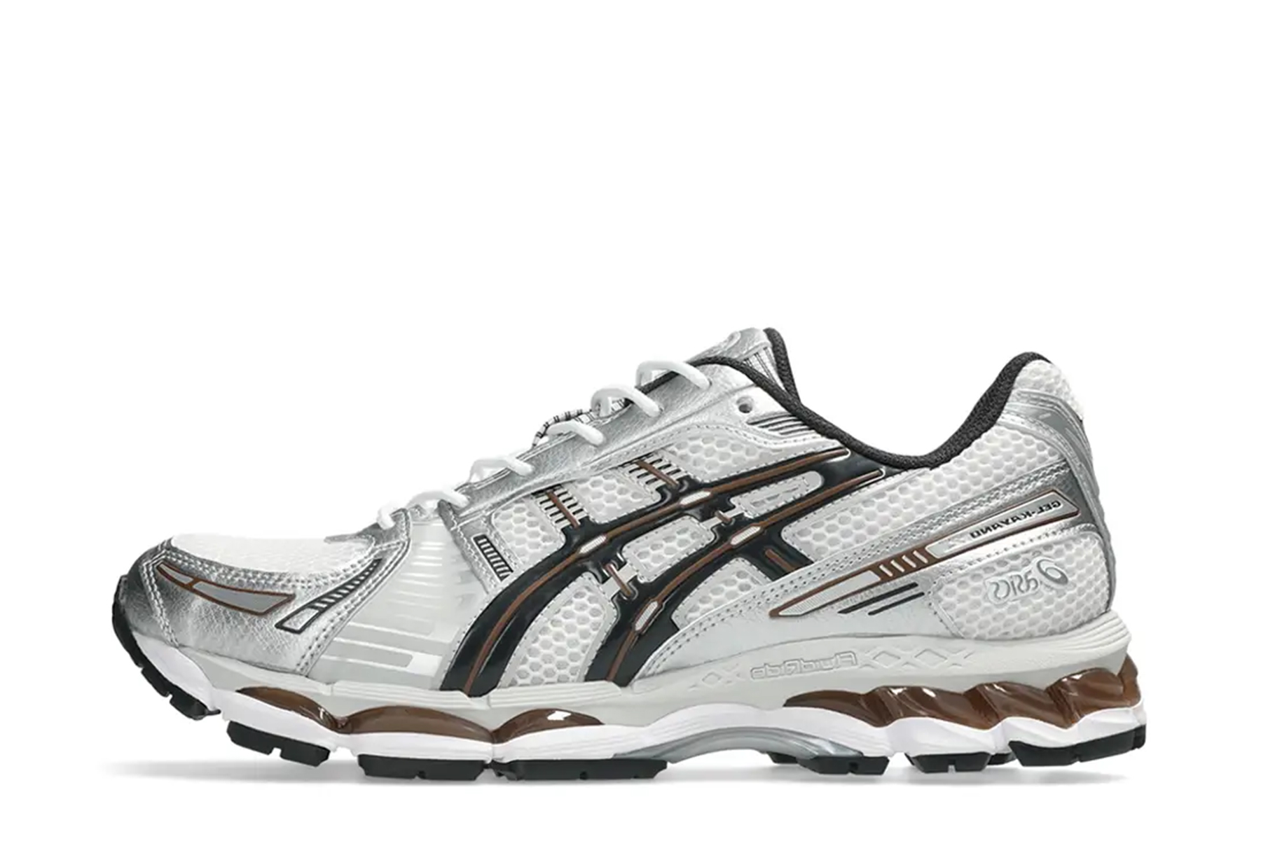 Asics Gel-Kayano 12 1 'White Graphite Grey Brown' (2026) SILVER sneaker – authenticated on KLEKT