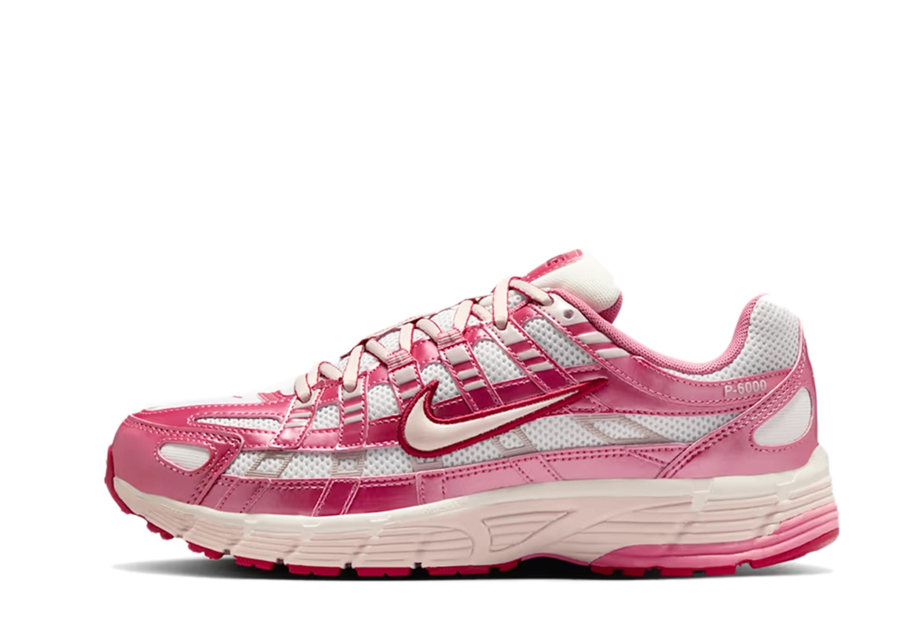 Nike P-6000 WMNS 'Summit White & Peony' (2026) Summit White/Peony/Team Crimson/Silt Red sneaker – authenticated on KLEKT