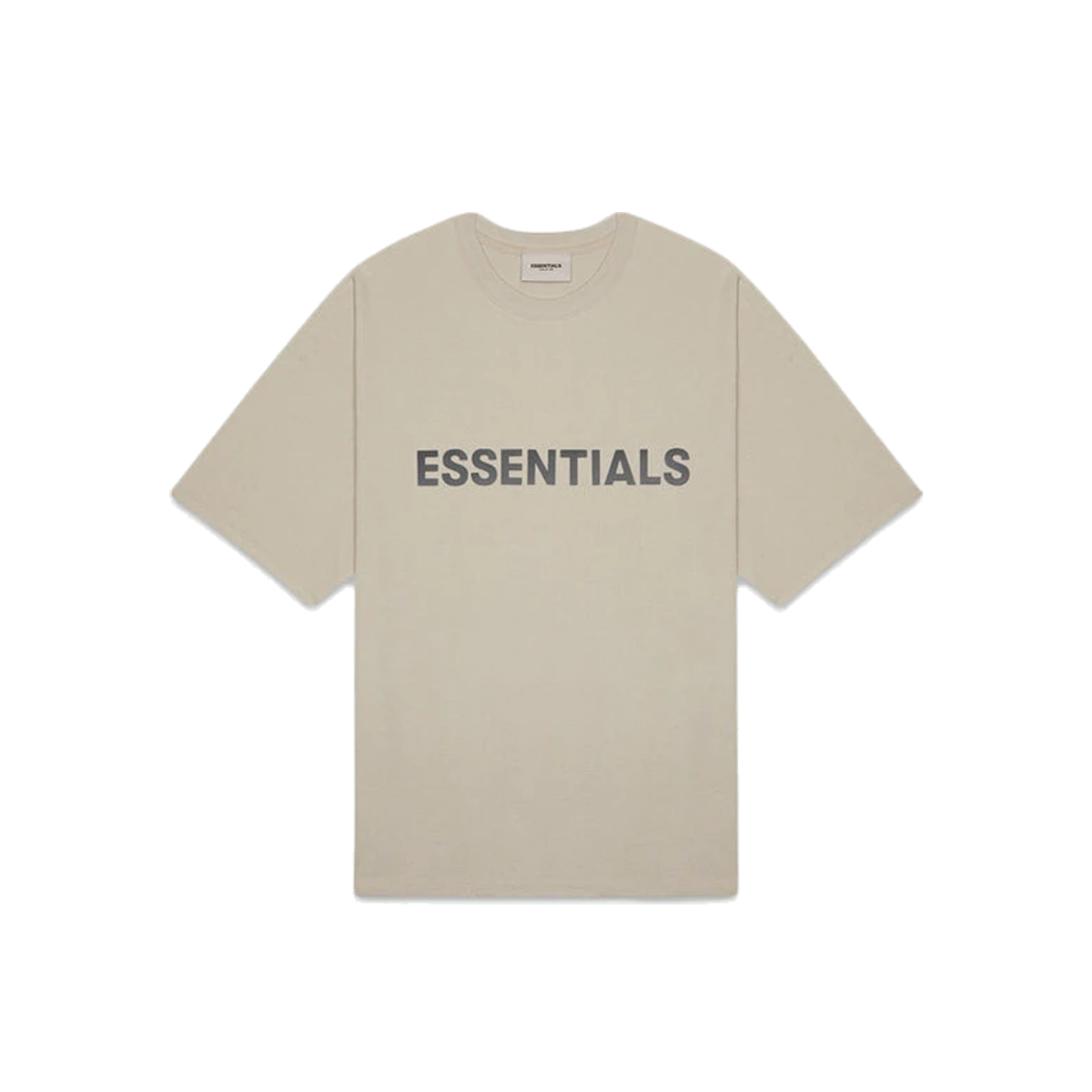 Fear Of God ESSENTIALS 3D Silicon Applique Boxy T-Shirt Olive/Khaki (FW20) sneaker – authenticated on KLEKT
