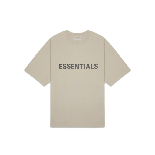 Fear Of God ESSENTIALS 3D Silicon Applique Boxy T-Shirt Olive/Khaki (FW20)
