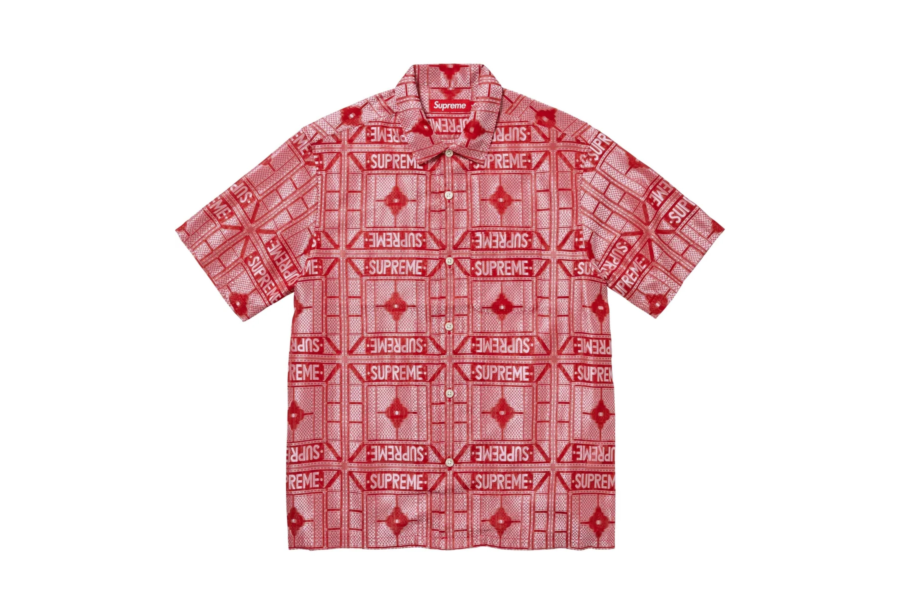 Supreme Tray Jacquard S/S Shirt Red (SS24) RED sneaker – authenticated on KLEKT
