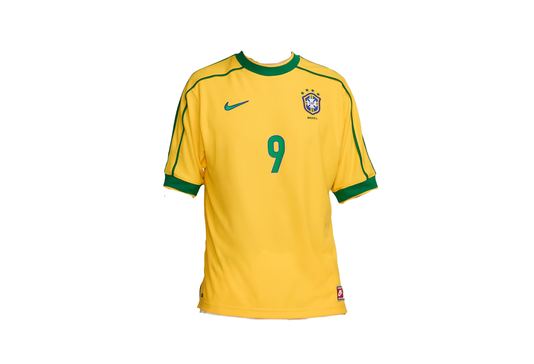 Nike Jersey "RONALDO BRAZIL 1998 WORLD CUP REISSUE" (2024) YELLOW/GREEN sneaker – authenticated on KLEKT