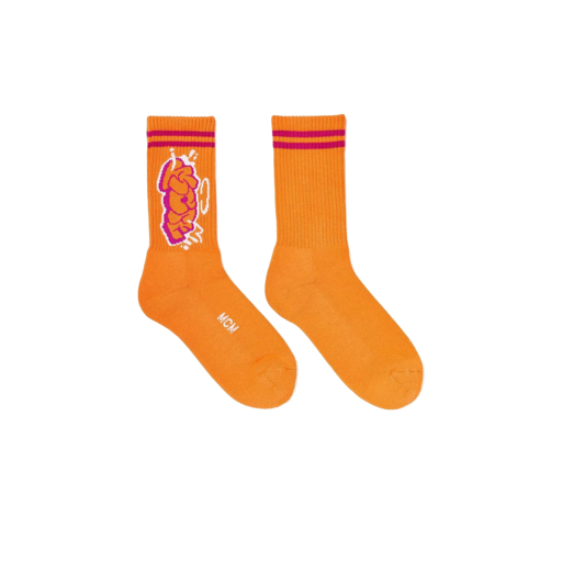 Mcm x SAMBYPEN Knit Logo Socks Orange (SS21)