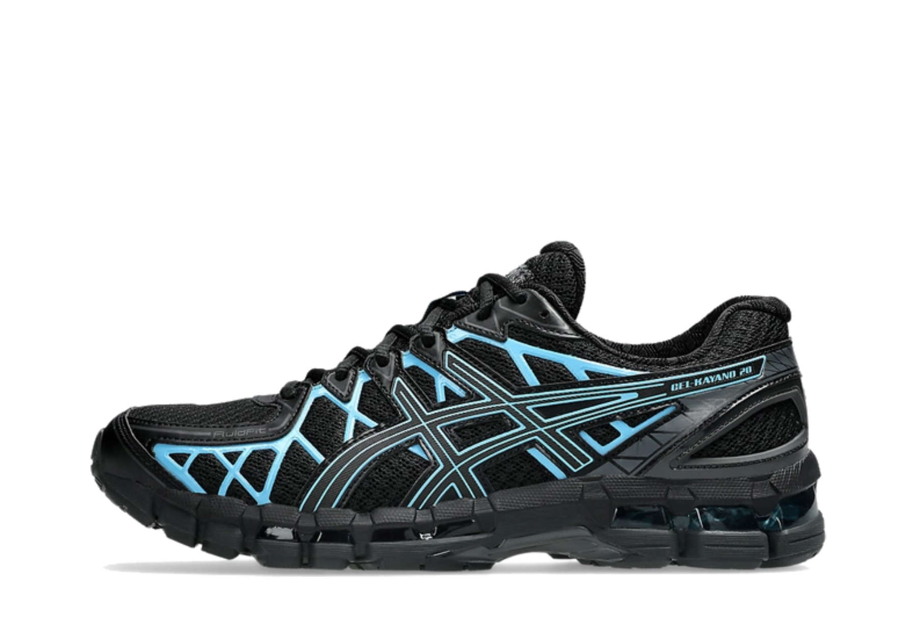 Asics GEL-KAYANO 20 Black (2026) Black/Pond sneaker – authenticated on KLEKT