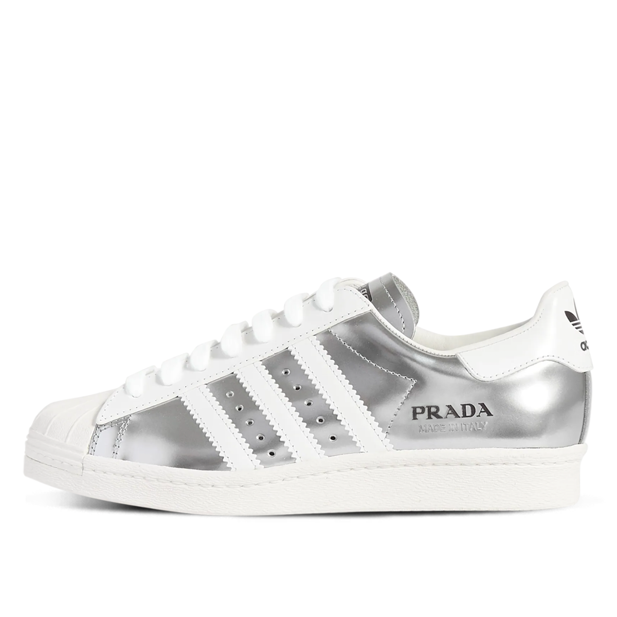 Adidas x Prada Superstar Metallic Silver (2020) sneaker – authenticated on KLEKT