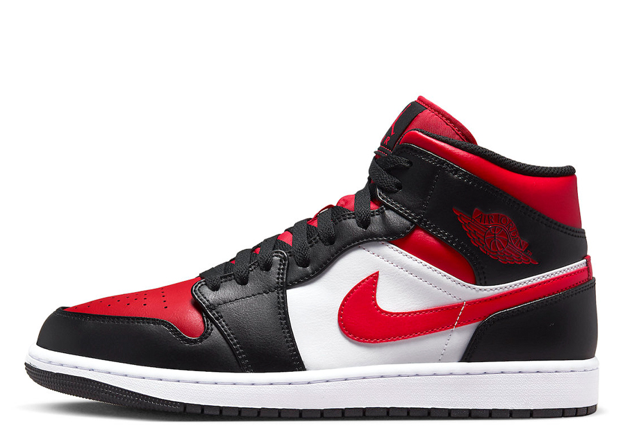 Air Jordan 1 Mid Bred Toe White (2022) | Air Jordan | KLEKT