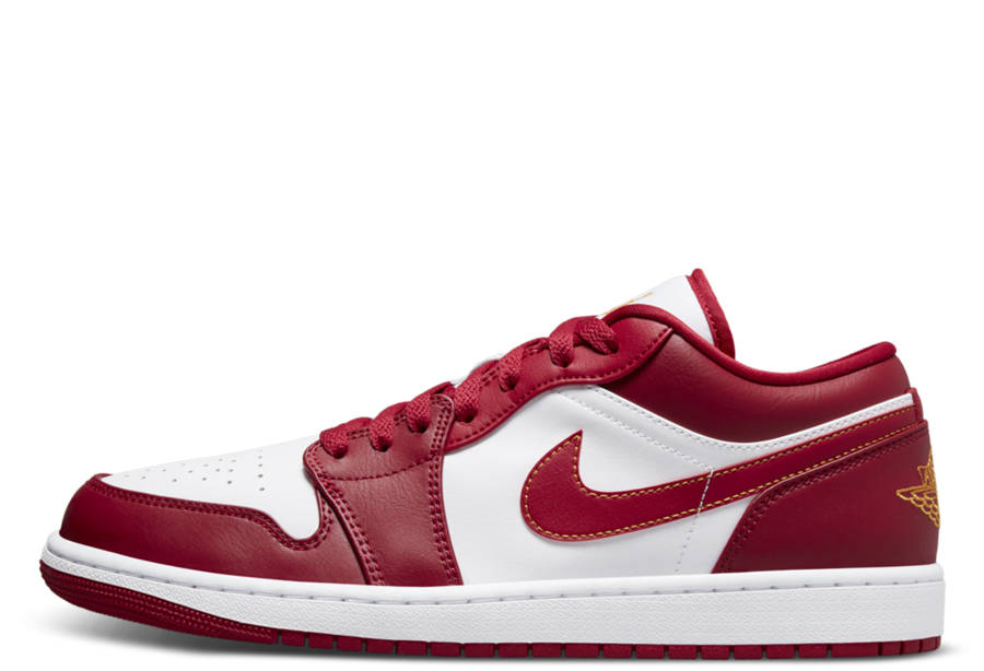 Air Jordan 1 Low Cardinal Red (2022) white/red sneaker – authenticated on KLEKT