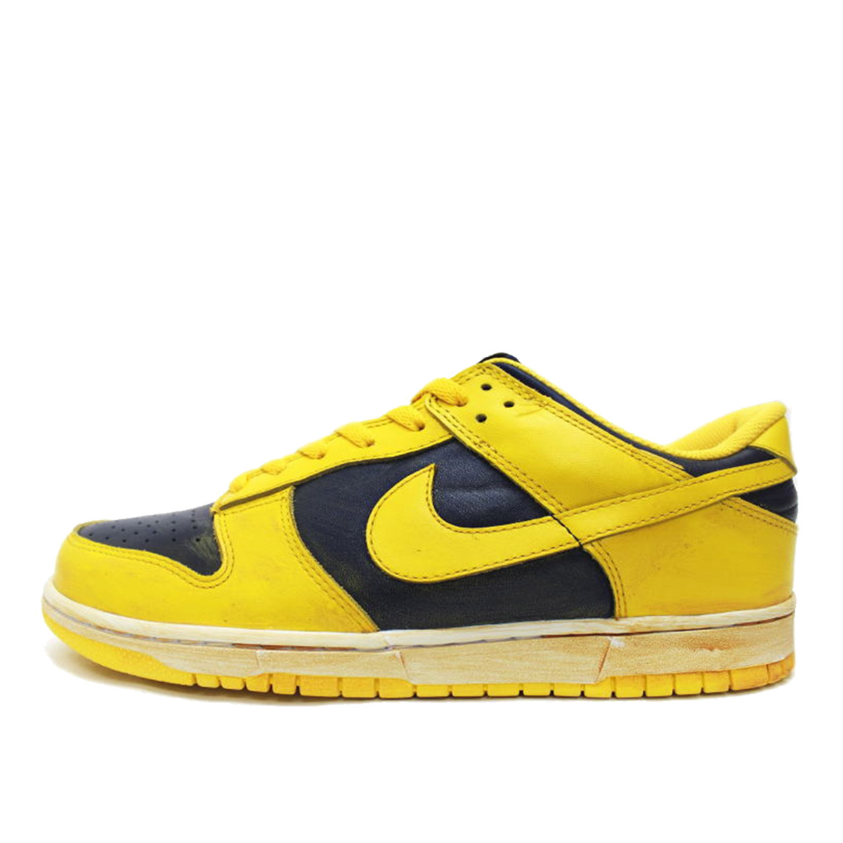Nike Dunk Low Vintage Midnight Blue Yellow (2010) sneaker – authenticated on KLEKT