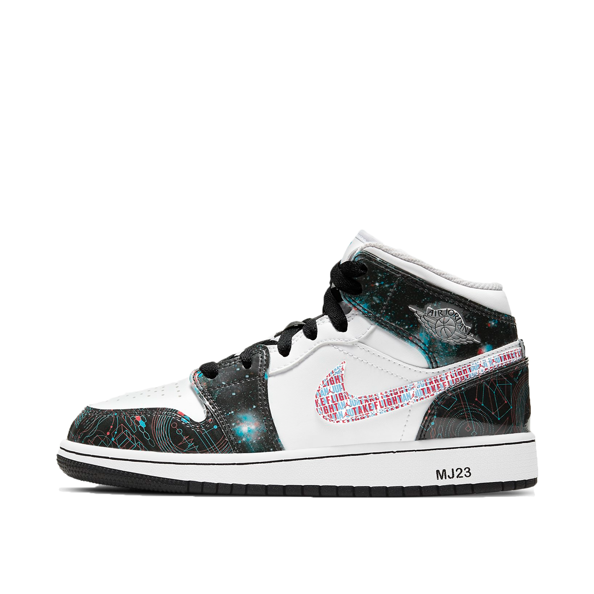 Air Jordan 1 Mid SE Take Flight (GS) (2021) WHITE/BRIGHT CRIMSON HERO/BLUE  sneaker – authenticated on KLEKT