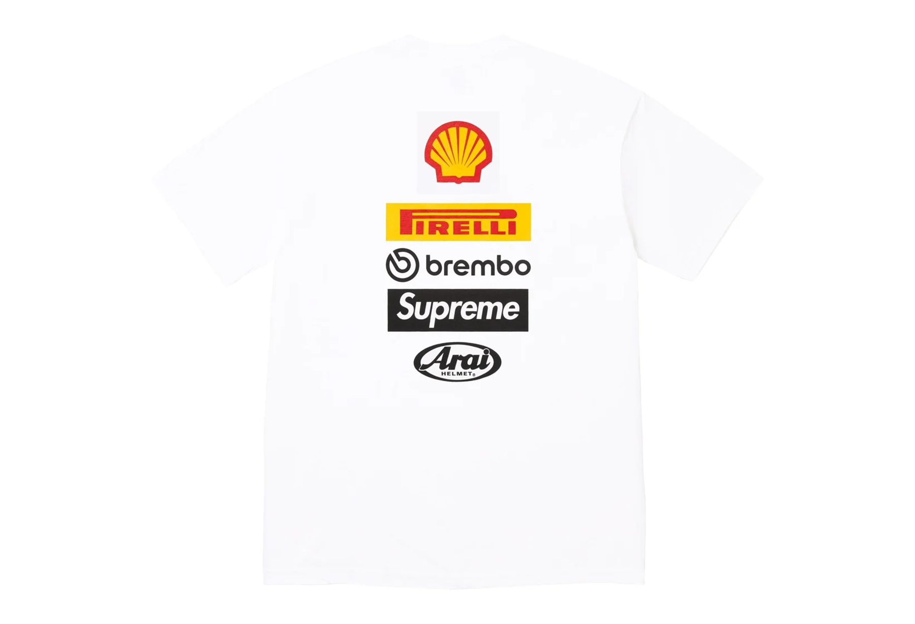 Supreme x Ducati Logos Tee White (SS24) | Supreme | KLEKT