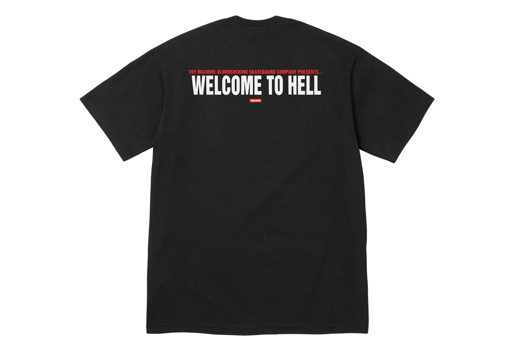 Supreme x Toy Machine Welcome To Hell Tee Black (SS24) BLACK sneaker – authenticated on KLEKT