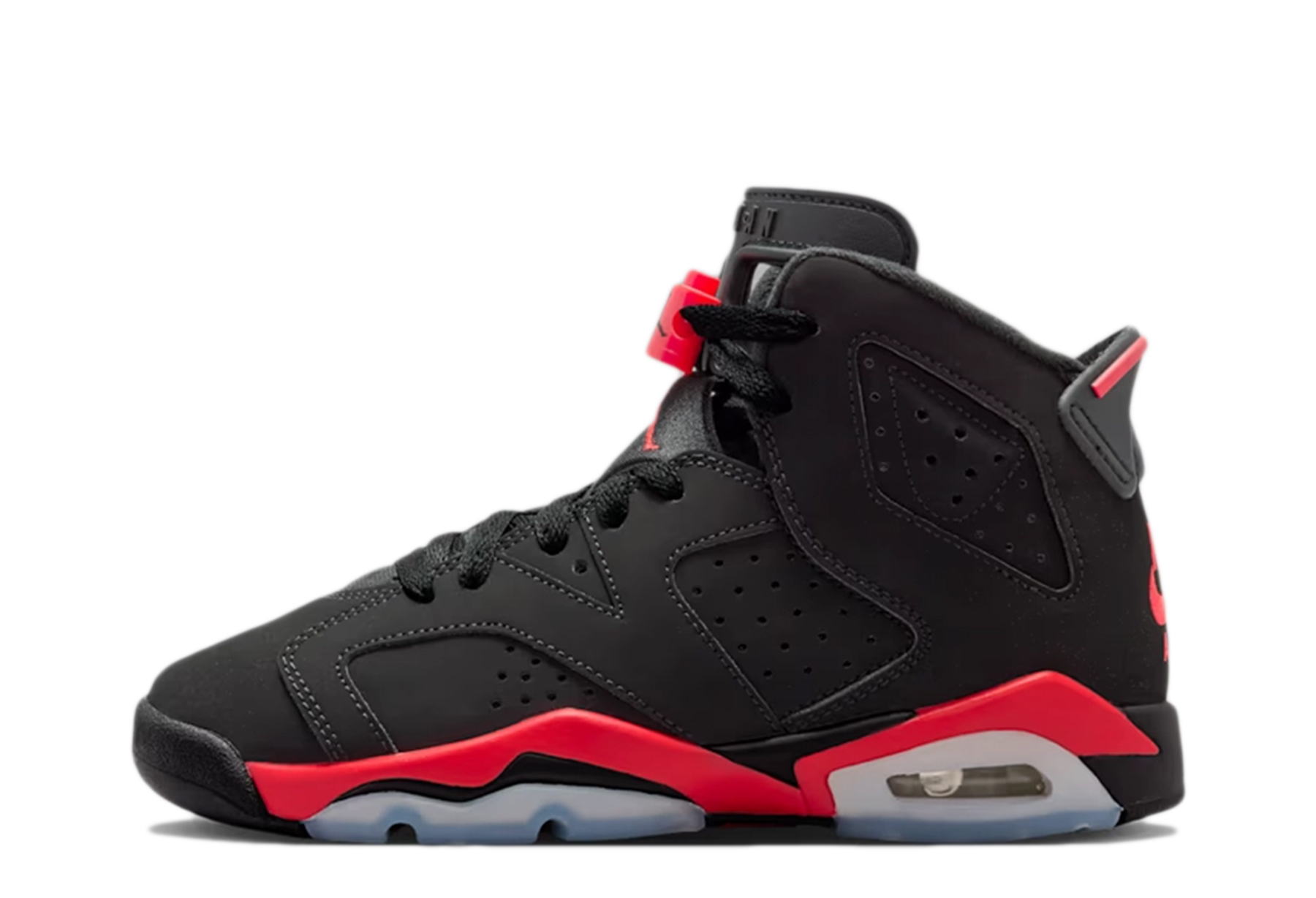 Air Jordan 6 Retro GS 'Infrared' (2026) Black/Infrared sneaker – authenticated on KLEKT