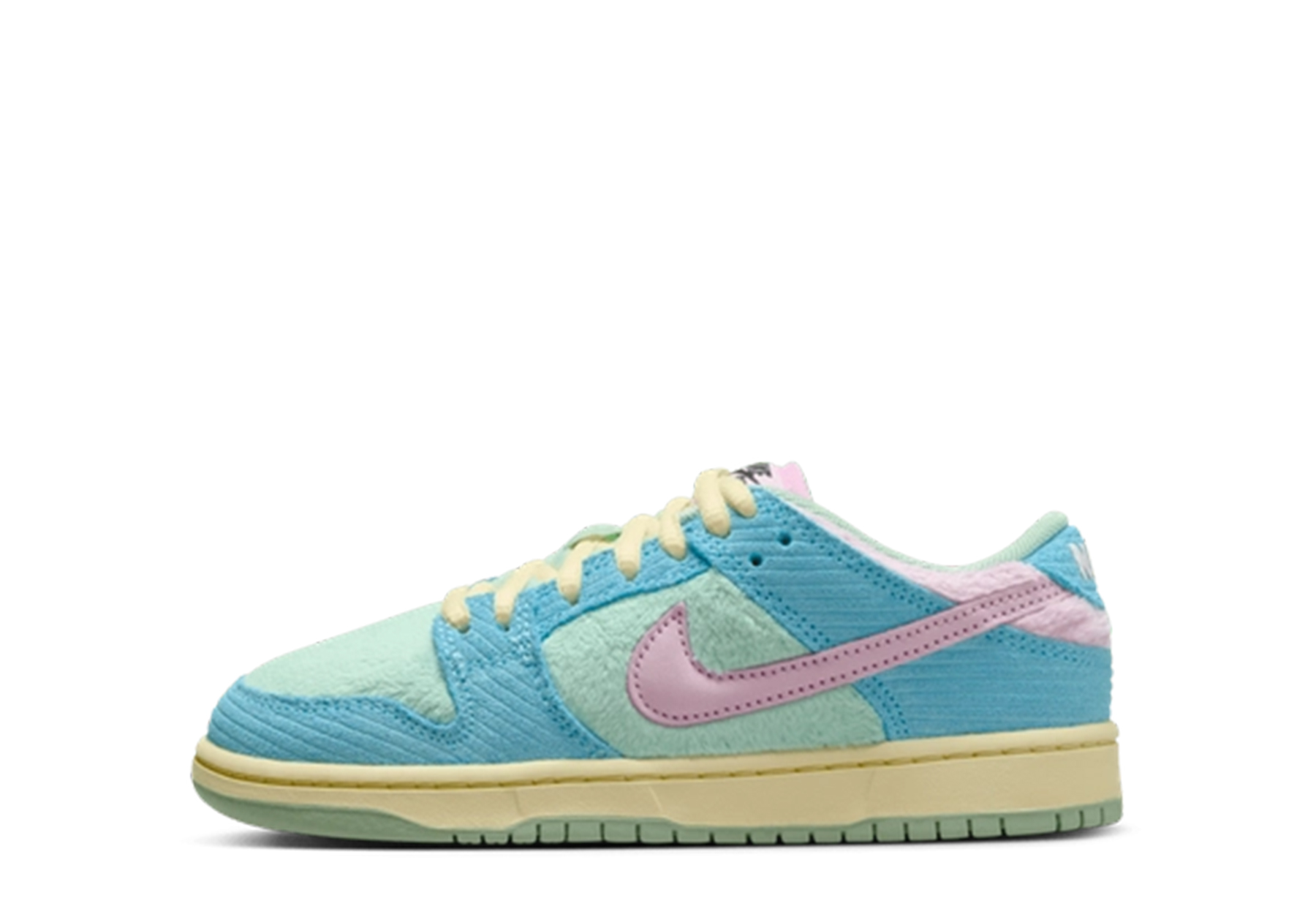 Nike SB x VERDY Dunk Low PS 'Visty' (2024) Blue Gaze/Light Arctic Pink/Bicycle Yellow sneaker – authenticated on KLEKT