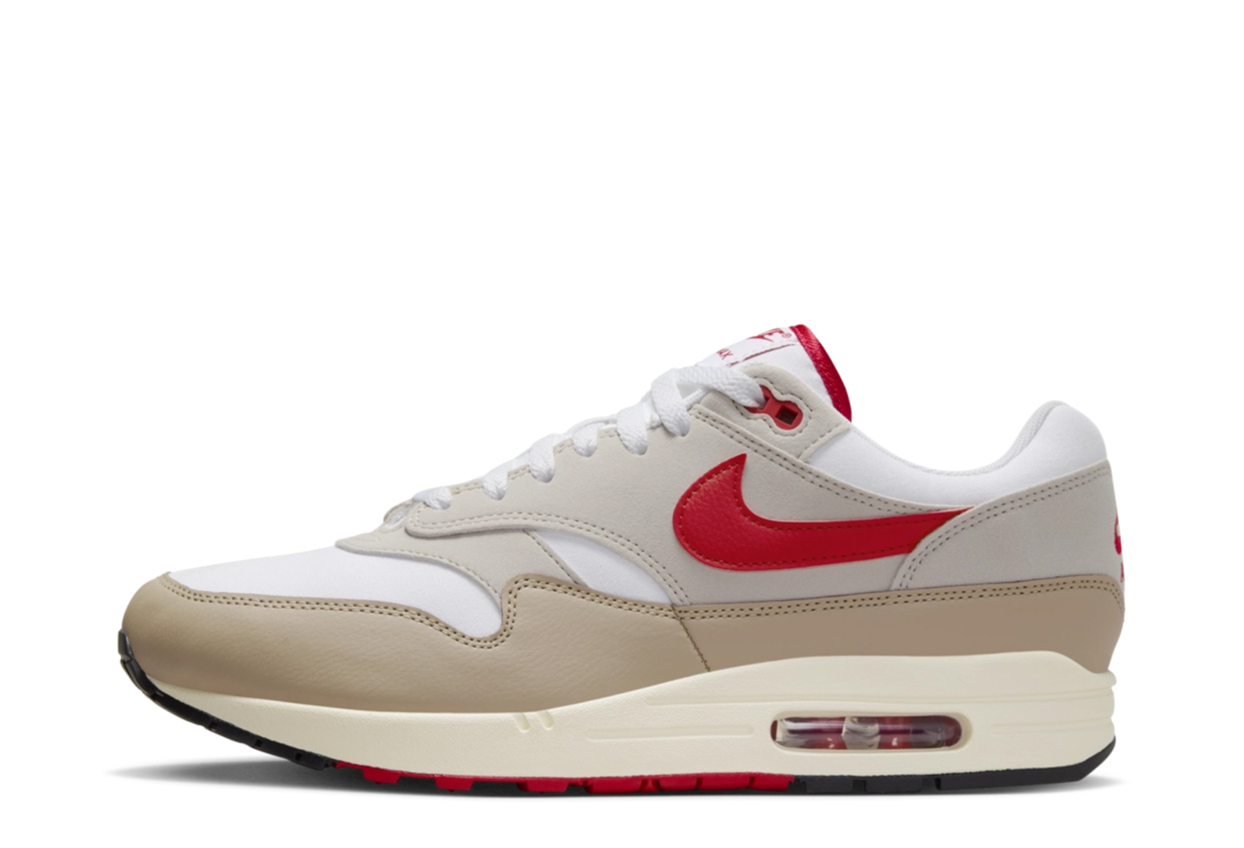 Nike Air Max 1 'Since '72' (2024) White/University Red/Cream/Limestone sneaker – authenticated on KLEKT