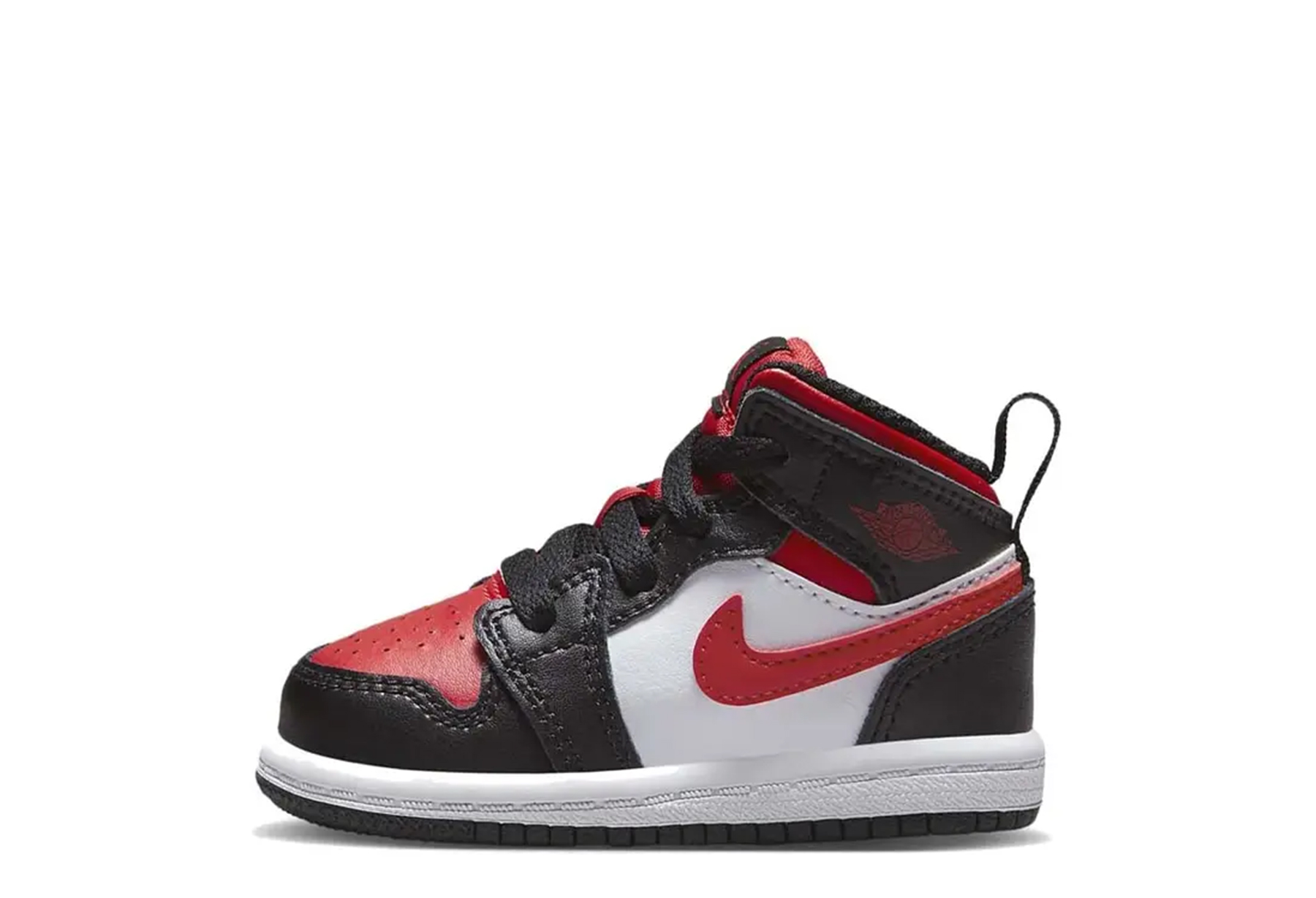 Air Jordan 1 Mid TD Black Fire Red (2022) BLACK/FIRE RED sneaker – authenticated on KLEKT