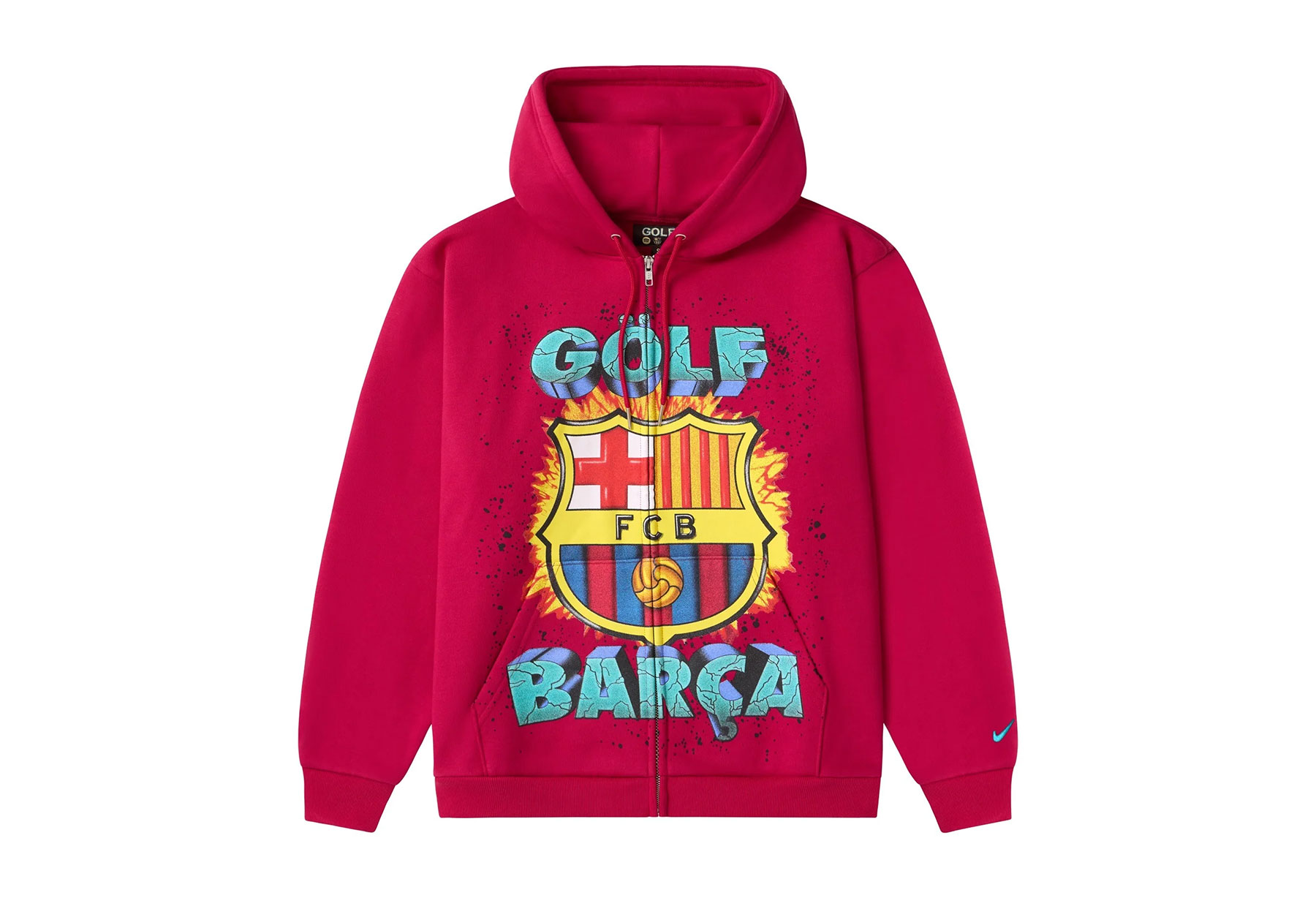 GOLF WANG FC Barcelona x Nike x GOLF WANG FCB Quake Zip-Up Hoodie 'Red' (FW26) RED sneaker – authenticated on KLEKT