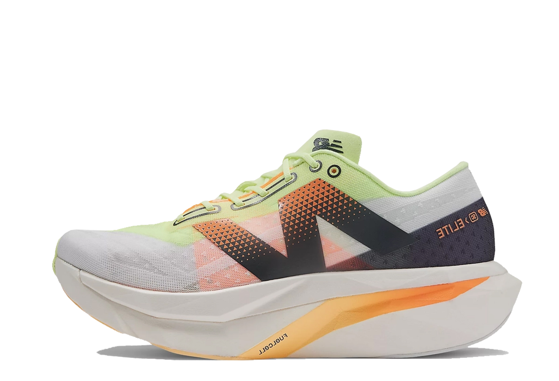 New Balance FuelCell SuperComp Elite v4 'Lime Mango' (2024) White/Bleached Lime Glo/Hot Mango sneaker – authenticated on KLEKT