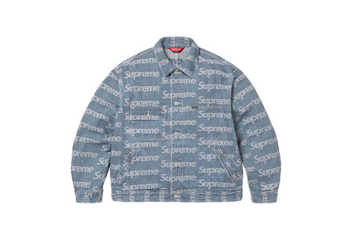 Supreme Denim Chore Trucker Jacket Stripe (SS24)
