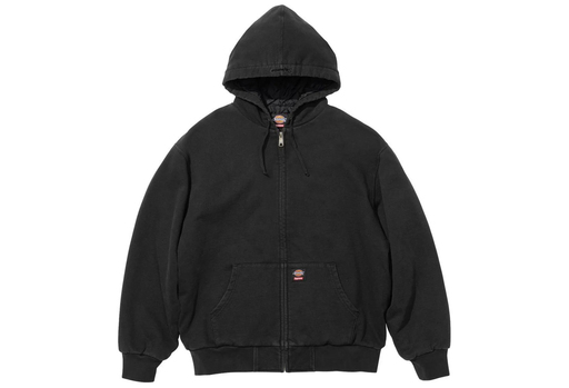 Supreme x Dickies Quilted Lined Zip Up Hooded Sweatshirt 'Black' (FW24) – authenticated on KLEKT