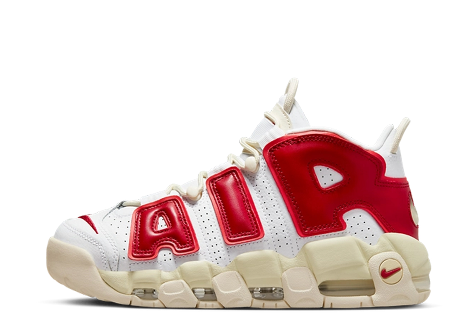 Nike Air More Uptempo WMNS 'Red Sail' (2023) White/Alabaster/Light Crimson/Gym Red sneaker – authenticated on KLEKT