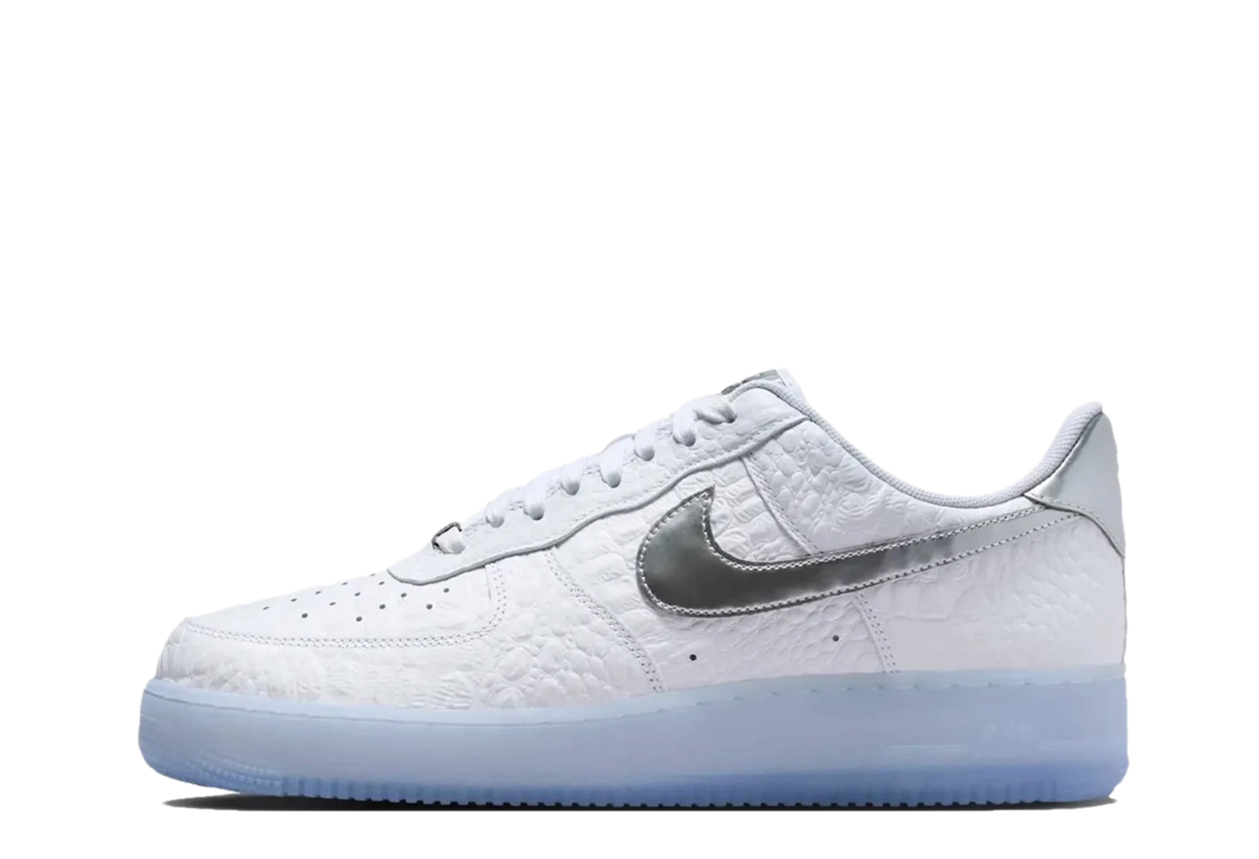 Nike Air Force 1 '07 'White Croc' (2026) White/Blue Tint/Silver sneaker – authenticated on KLEKT