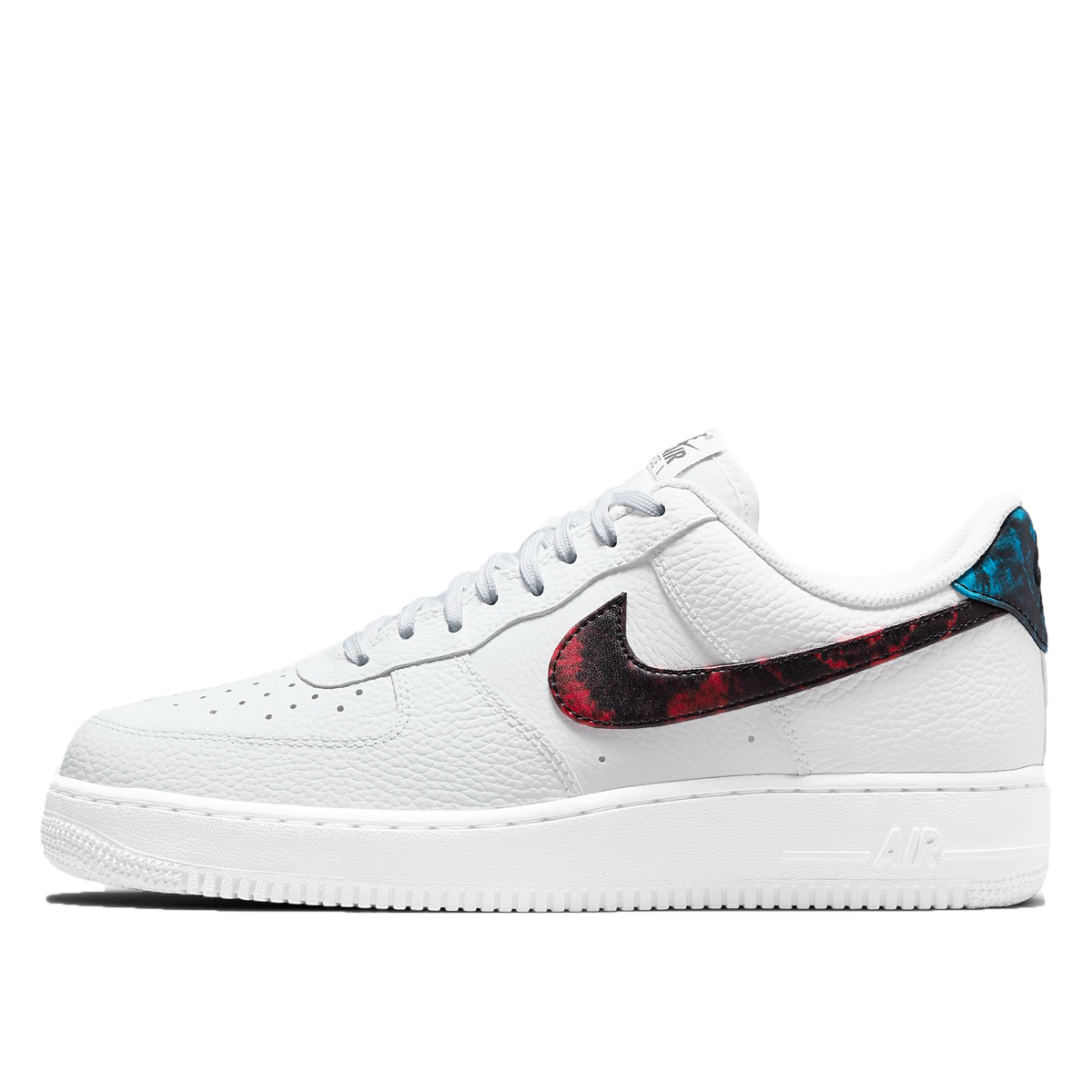 Nike Air Force 1 Low 'Tie-Dye' (2021) WHITE/BRIGHT CRIMSON/LASER BLUE/BLACK sneaker – authenticated on KLEKT