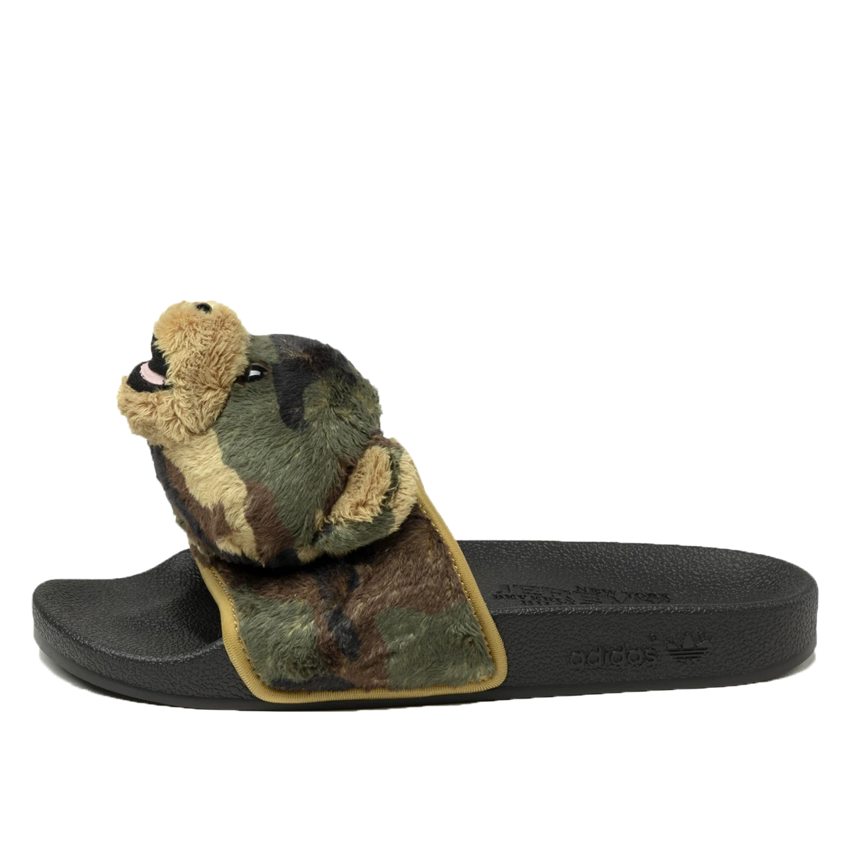 Adidas x Jeremy Scott Adilette Teddy Slides Black (2021) BLACK sneaker – authenticated on KLEKT