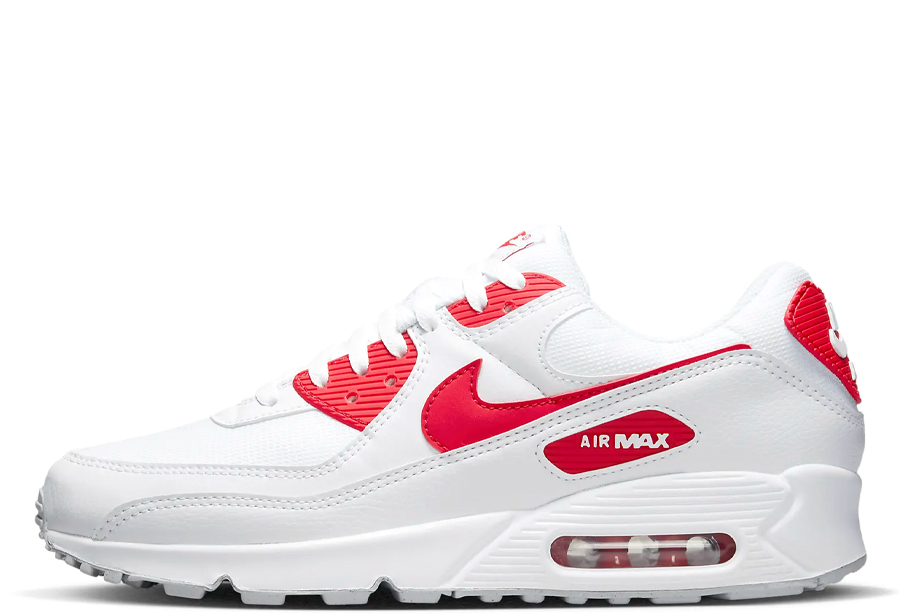 Nike Air Max 90 White Red (2022) White/Red sneaker – authenticated on KLEKT