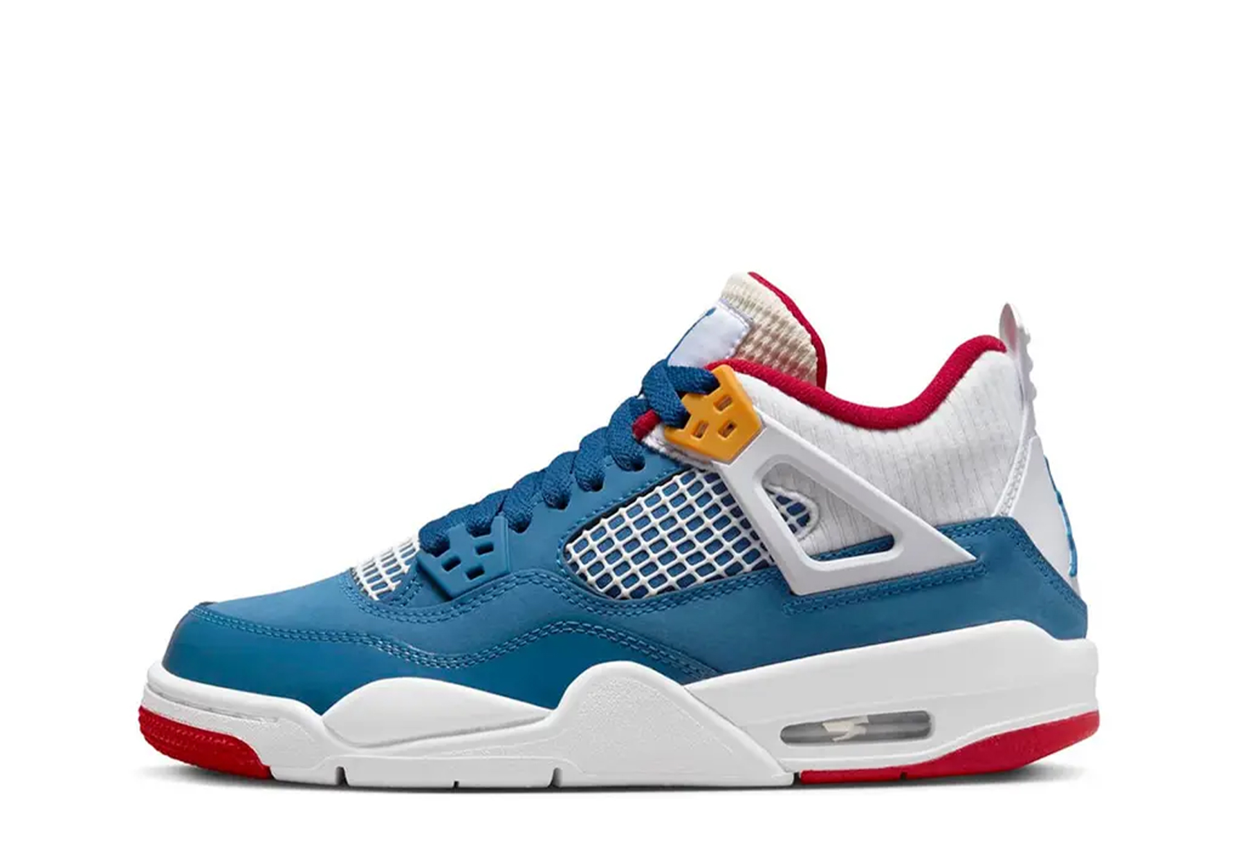 Air Jordan 4 GS Messy Room (2022) FRENCH BLUE/WHITE/GYM RED/PEARL WHITE sneaker – authenticated on KLEKT