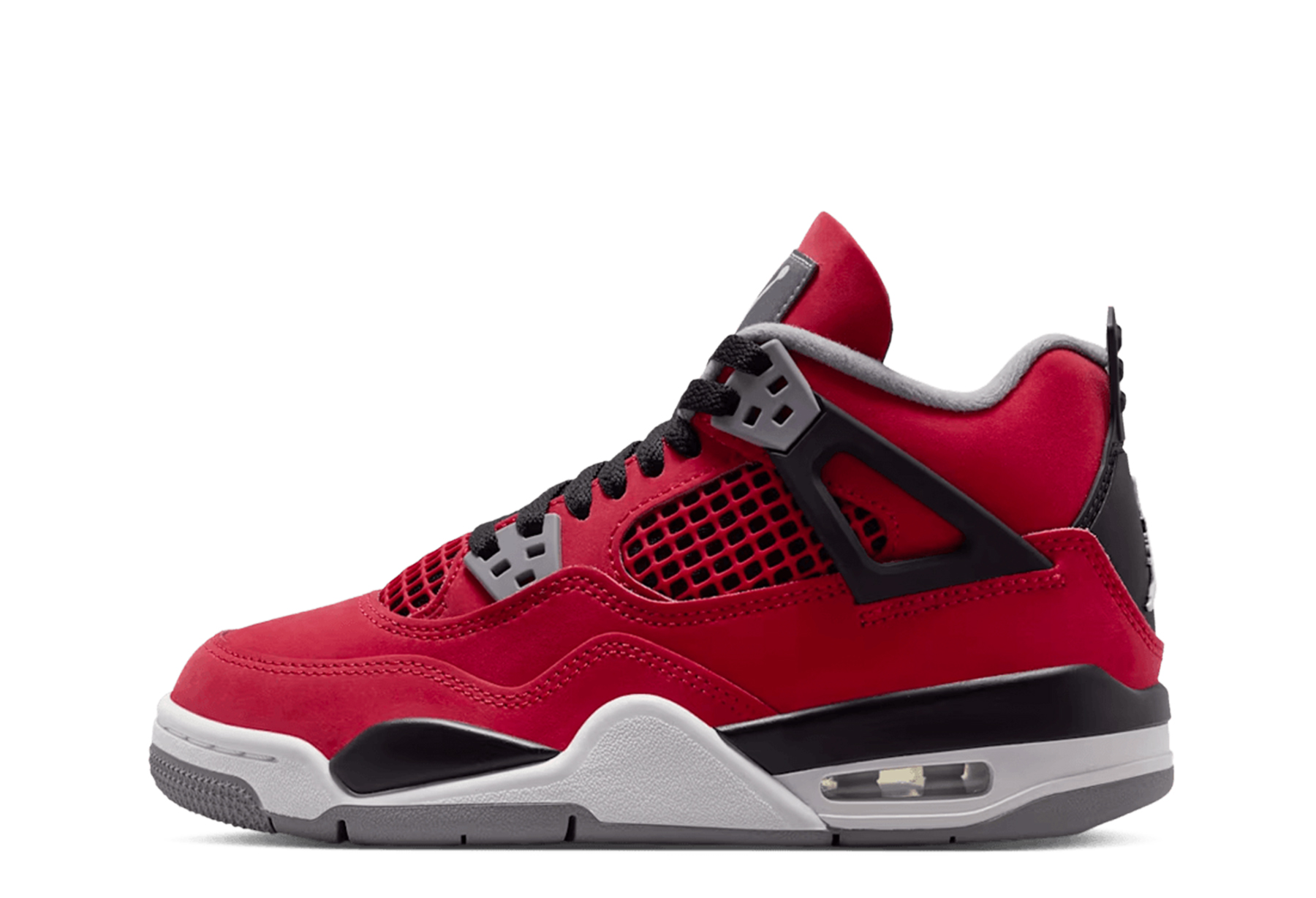 Air Jordan 4 Retro GS 'Toro Bravo' (2026) Fire Red/White/Black/Cement Grey sneaker – authenticated on KLEKT