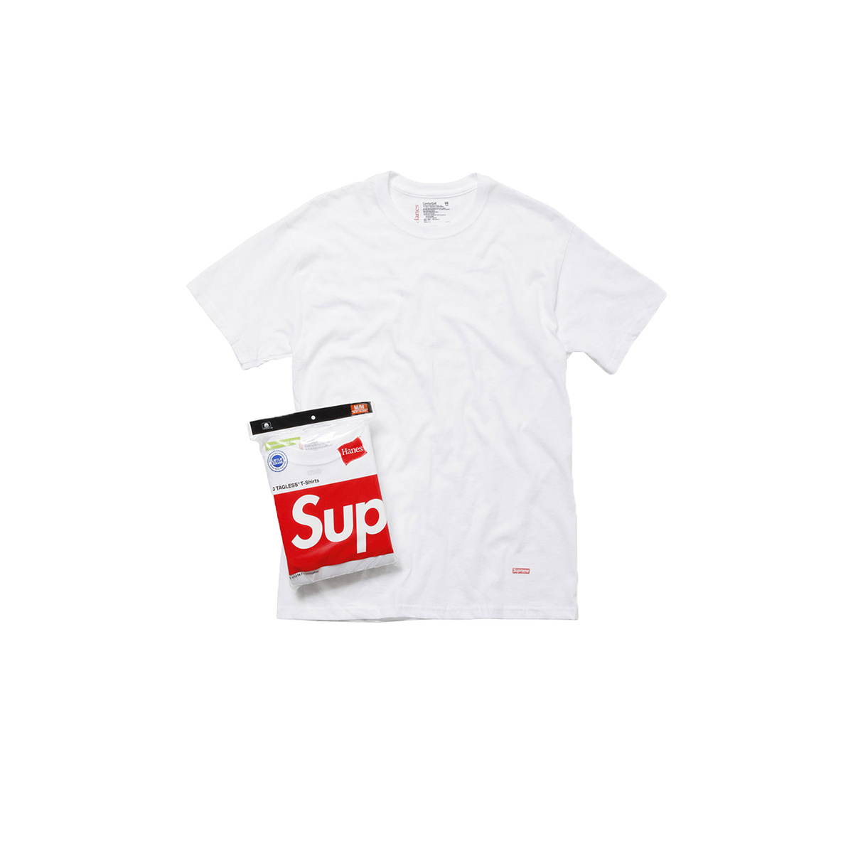 Supreme Hanes Tagless Tees (3 Pack) White (FW20) WHITE sneaker – authenticated on KLEKT