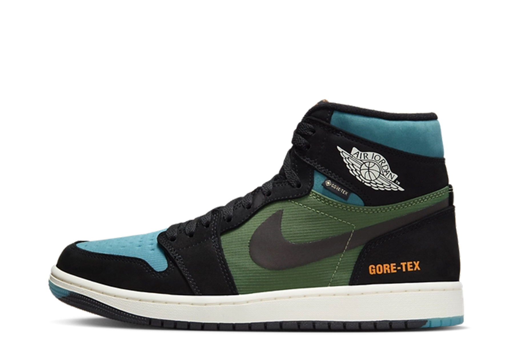 Air Jordan 1 Element GTX 'Sky J Light Olive' (20230 Black/Sky J Light Olive/Bright Mandarin/Noise Aqua sneaker – authenticated on KLEKT