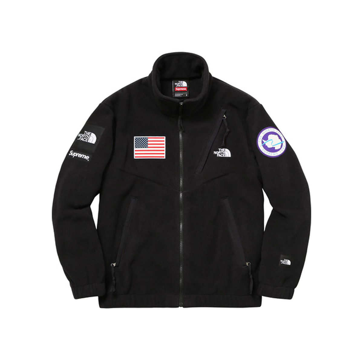 Supreme x The North Face Trans Antarctica Expedition TNF Fleece Jacket Black (SS17) sneaker – authenticated on KLEKT